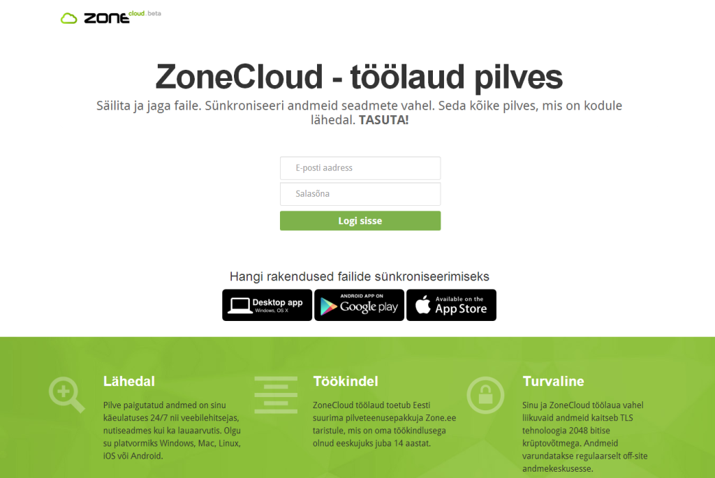 Zone.ee käivitas uue pilveteenuse ZoneCloud